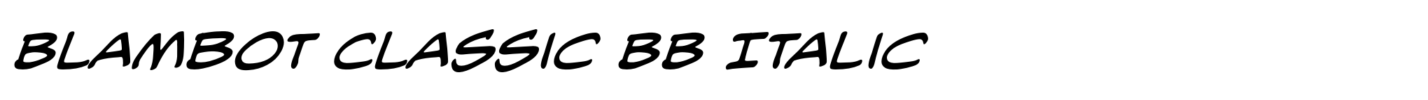 Blambot Classic BB Italic image